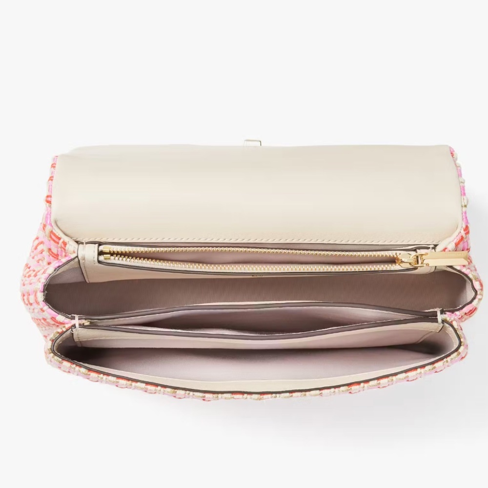 Kate Spade raffia tweed shoulder bag - Picture 3 of 4